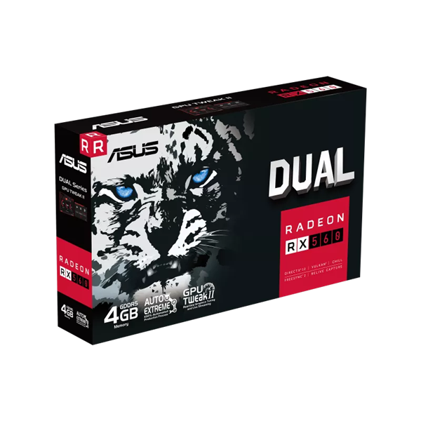 Card màn hình Asus AMD Dual Radeon RX 560 4GB GDDR5