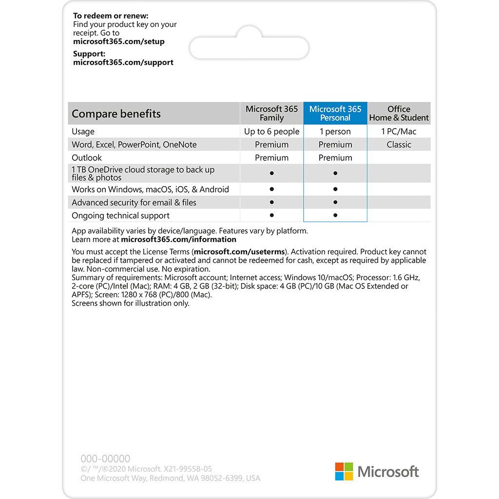 Phần mềm Microsoft Office 365 Personal