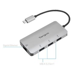 Cổng chuyển Targus Hub USB-C Multi-Port with Ethernet Adapter USB-C (ACA959AP-50) - Chính Hãng