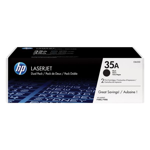 Mực in Chính hãng HP 35A Black Original LaserJet Toner CB435AD (Dual Pack)