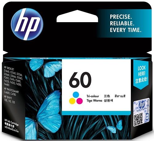 Mực in Chính hãng HP 60 Tri color Ink Cartridge (CC643WA)