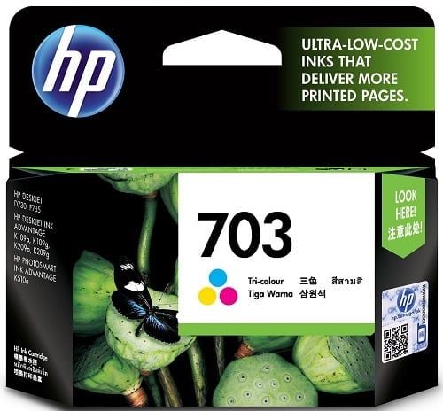 Mực in Chính hãng HP 703 Tri color Ink Cartridge (CD888AA)
