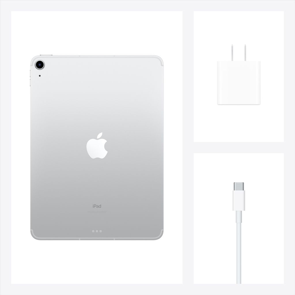 Máy tính bảng iPad Air 10.9 inch Wifi Cell 256GB MYH42ZA/A Bạc 2020