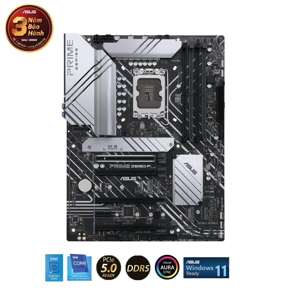 Mainboard Asus Prime Z690-P/CSM (Intel Z690, Socket 1700, ATX, 4 khe RAM DDR5)
