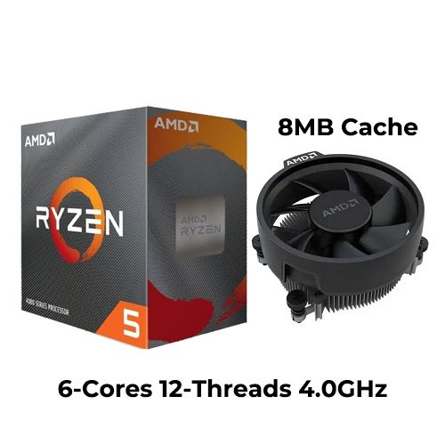 CPU AMD Ryzen 5 4500 3.6 GHz (4.1 GHz with boost) / 11MB cache / 6 cores 12 threads / socket AM4 / 65 W)