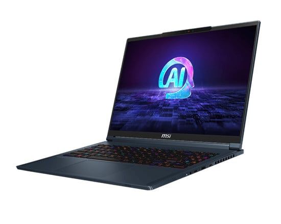 Laptop MSI Stealth 16 AI Studio A1VGG 089VN | CPU Ultra Core 9-185H | RAM 32GB DDR5 | SSD 2TB PCle | VGA RTX 4070 8GB | 16.0 QHD IPS, 100% DCI-P3 & 240Hz | Win11