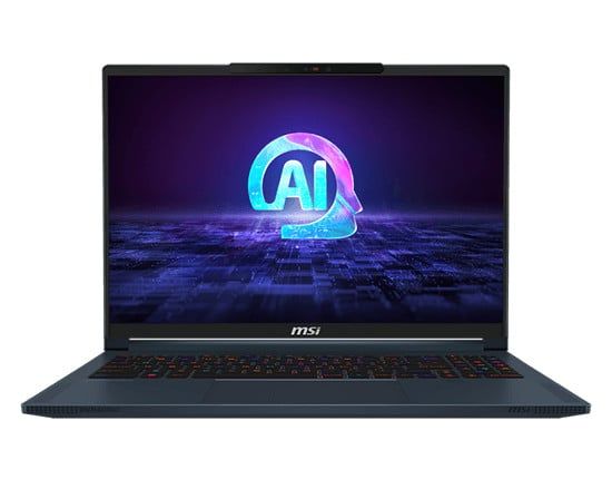 Laptop MSI Stealth 16 AI Studio A1VGG 089VN | CPU Ultra Core 9-185H | RAM 32GB DDR5 | SSD 2TB PCle | VGA RTX 4070 8GB | 16.0 QHD IPS, 100% DCI-P3 & 240Hz | Win11