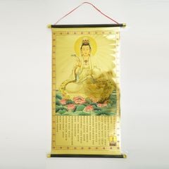 Tranh Phật Bà Quan Âm Bồ Tát 3D mạ vàng