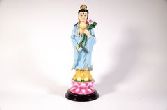 Bộ 3 tượng Phật Tây Phương Tam Thánh Tam Thế Phật áo vẽ màu - Cao 25cm
