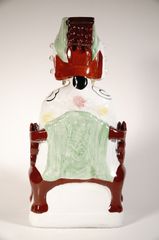 Tượng Thiên Hậu Thánh Mẫu Bà Thiên hậu ngồi gốm sứ sắc màu đẹp - Cao 30cm