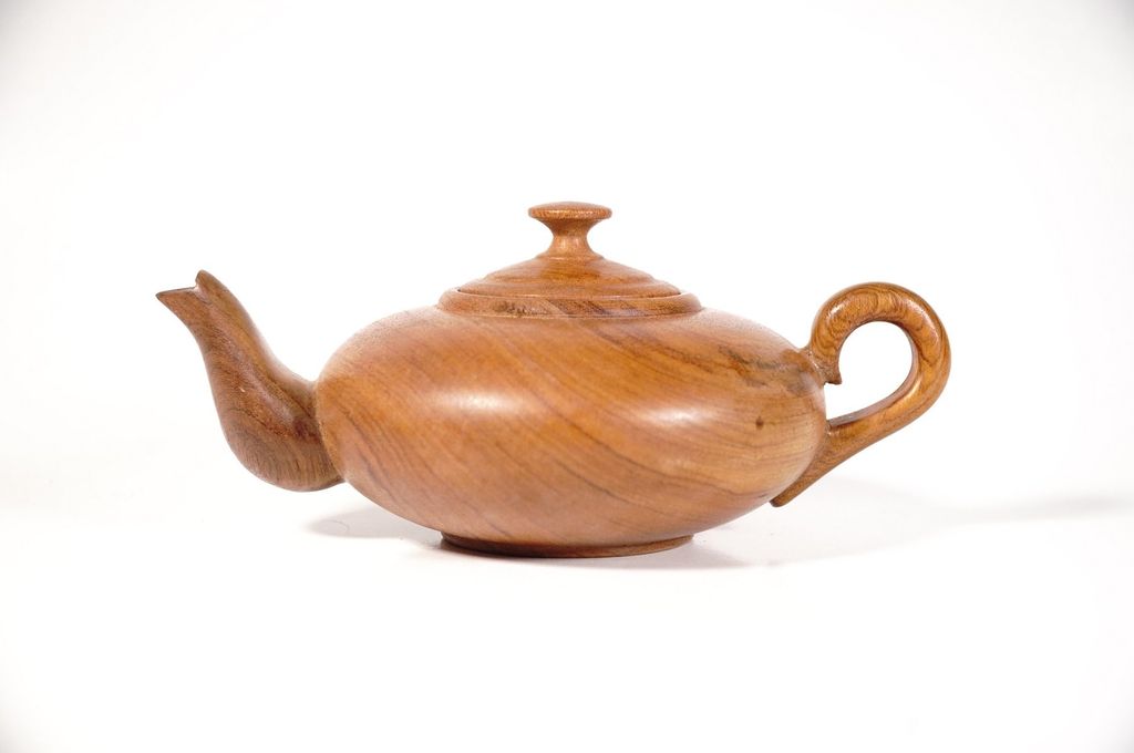 Bộ ấm trà ly nước gỗ hương 1 bình 6 ly nguyên khối trà đạo - Bình 20x8cm và Ly 5x4cm