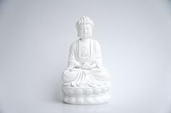 Tượng Phật A Di Đà ngồi trắng ngà - Cao 15cm