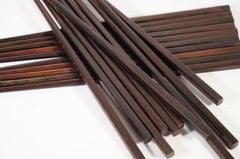 Bộ 10 đôi đũa gỗ trắc trơn cao cấp, đũa gỗ ăn cơm tự nhiên dùng cực bền sạch sẽ an toàn - Bộ 10 đôi