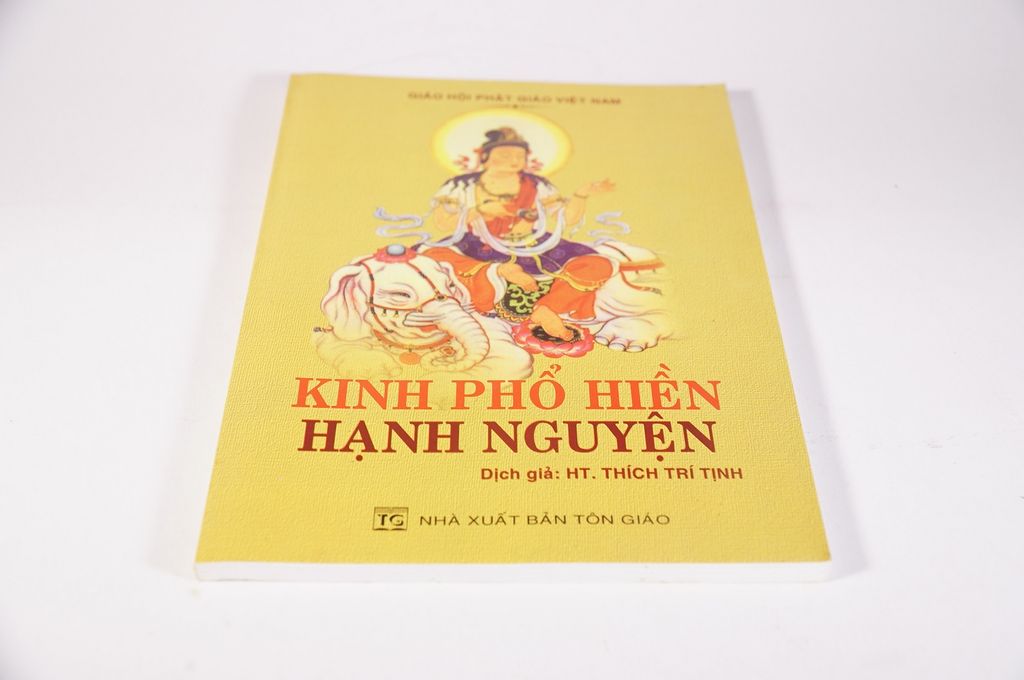Sách Phật giáo Kinh Phổ Hiền Hạnh Nguyện - Thích Trí Tịnh bìa vàng - 126 trang