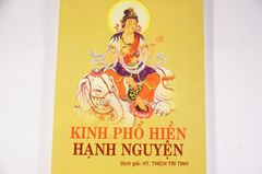 Sách Phật giáo Kinh Phổ Hiền Hạnh Nguyện - Thích Trí Tịnh bìa vàng - 126 trang