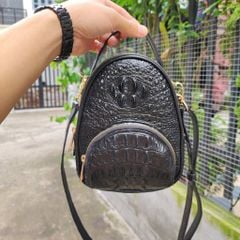 Balo đeo lưng nữ. Thời trang cao cấp Da cá sấu thật!