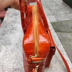 Cặp xách Doanh nhân size lớn [ĐỰNG SIÊU NHIỀU ĐỒ] Da cá sấu màu Vàng bò rất đẹp!
