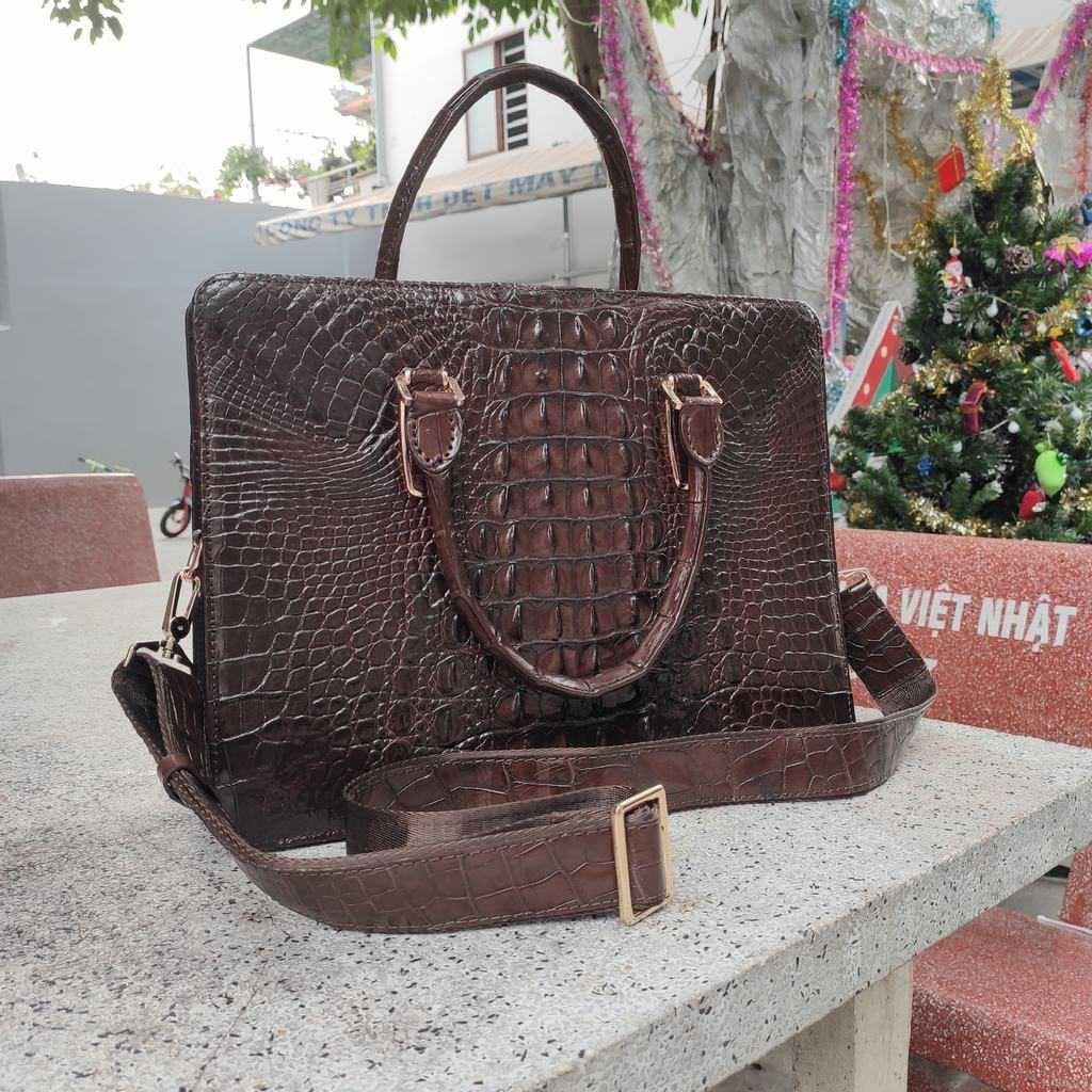 CẶP TÁP DOANH NHÂN... Da cá sấu thật 100% đẹp đẳng cấp!