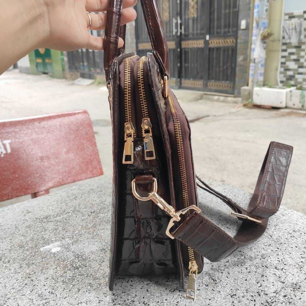 CẶP TÁP DOANH NHÂN... Da cá sấu thật 100% đẹp đẳng cấp!