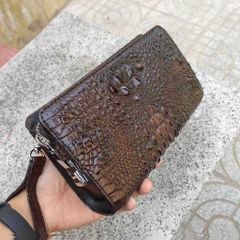 Clutch cầm tay da cá sấu cao cấp cho nam/nữ (KHÓA SỐ BẢO MẬT)