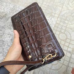 Clutch cầm tay gai đuôi cá sấu rất đẹp (CÓ KHÓA SỐ BẢO MẬT)