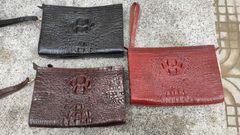 Clutch cầm tay cho nam [DA CÁ SẤU NÂU ĐỎ SANG CHẢNH]
