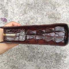 Clutch cầm tay da cá sấu cho nam [DA ĐUÔI CÁ SẤU RẤT ĐẸP]