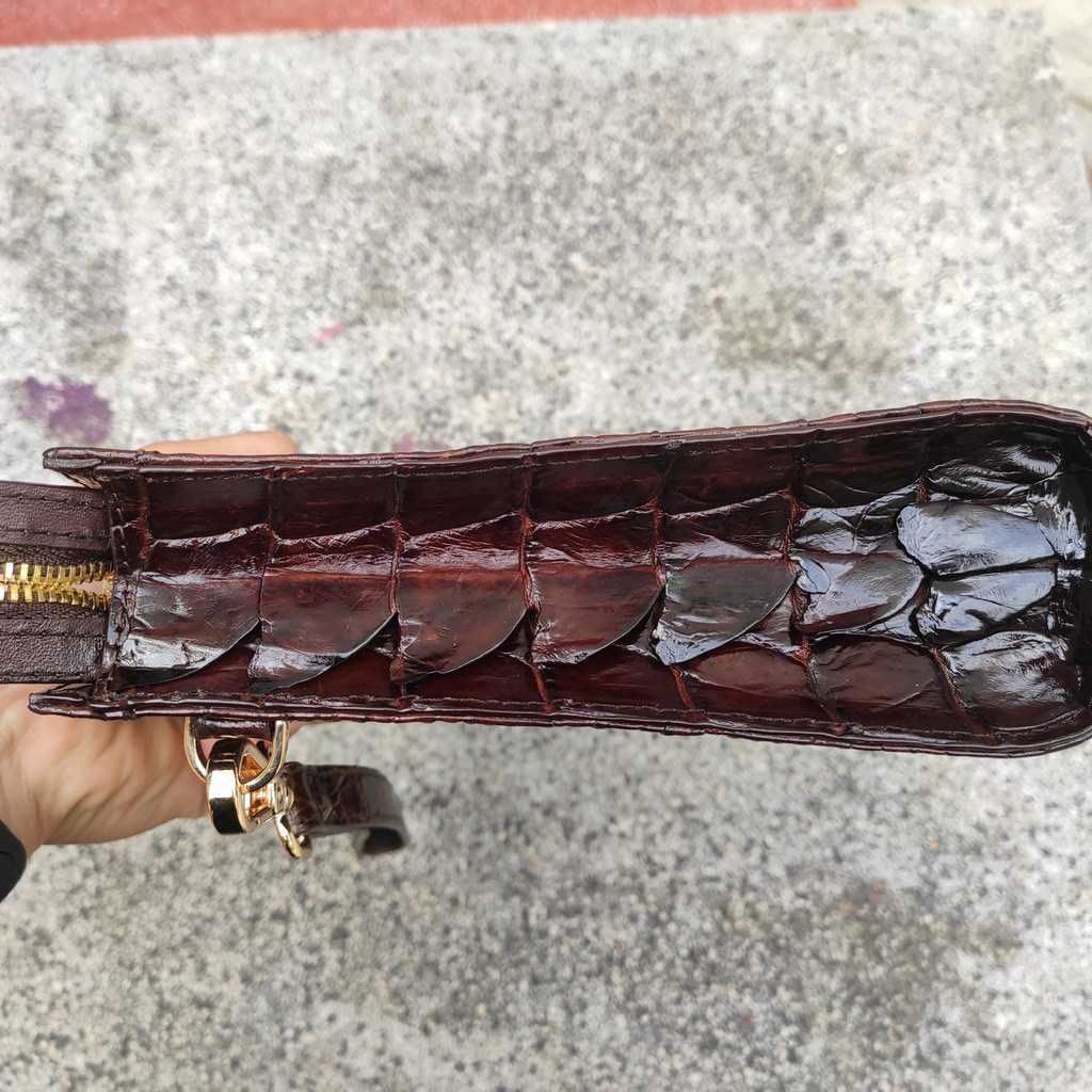 Clutch cầm tay da cá sấu cho nam [DA ĐUÔI CÁ SẤU RẤT ĐẸP]