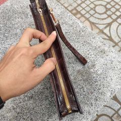 Clutch cầm tay da cá sấu cho nam [DA ĐUÔI CÁ SẤU RẤT ĐẸP]