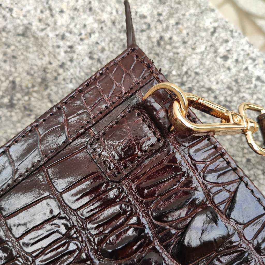 Clutch cầm tay da cá sấu cho nam [DA ĐUÔI CÁ SẤU RẤT ĐẸP]
