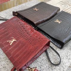 Ví Clutch da cá sấu nâu đỏ cho nam [DA BỤNG CÁ SẤU RẤT MỀM VÀ BỀN]
