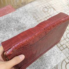 Ví Clutch da cá sấu nâu đỏ cho nam [DA BỤNG CÁ SẤU RẤT MỀM VÀ BỀN]