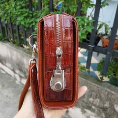 Clutch KHÓA SỐ da cá sấu cầm tay rất đẹp!