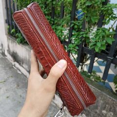 Clutch KHÓA SỐ da cá sấu cầm tay rất đẹp!