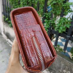 Clutch KHÓA SỐ da cá sấu cầm tay rất đẹp!