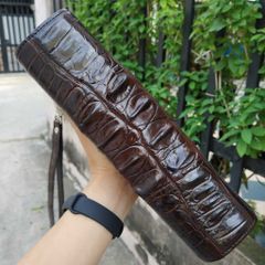 Clutch da cá sấu KHÓA SỐ lịch lãm!