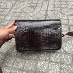 Cặp nam da cá sấu cầm tay Phiên bản Đặc biệt màu Mận chín [3 SỐ BẢO MẬT]