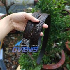 Thắt Lưng Da Cá Sấu Thật 100%. Da Bông Hông Rất Mềm Và Bền