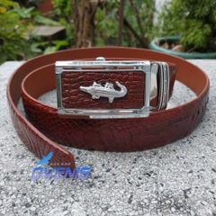 Thắt Lưng Da Cá Sấu Thật 100%. Da Bông Hông Rất Mềm Và Bền