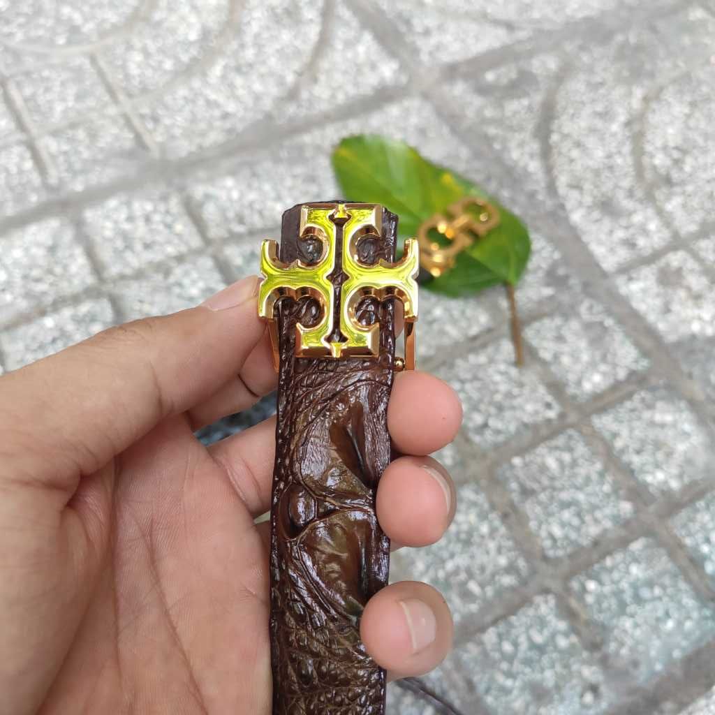 Thắt lưng Nữ. Gù gai cá sấu cao cấp [MẶT KHÓA THÉP KO GỈ]