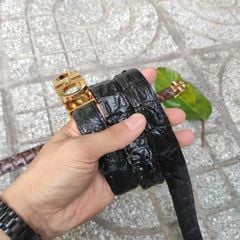 Dây lưng nữ [MẶT KHÓA THÉP KO GỈ]. Gù gai cá sấu sang trọng!