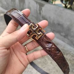 Thắt lưng Nữ. Gù gai cá sấu cao cấp [MẶT KHÓA THÉP KO GỈ]