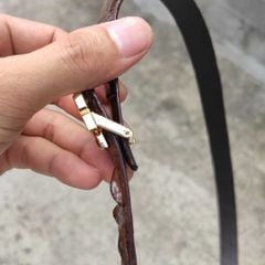Thắt lưng Nữ. Gù gai cá sấu cao cấp [MẶT KHÓA THÉP KO GỈ]