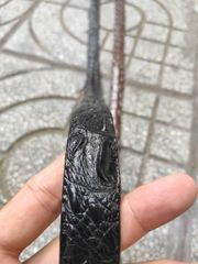 Dây lưng nữ [MẶT KHÓA THÉP KO GỈ]. Gù gai cá sấu sang trọng!