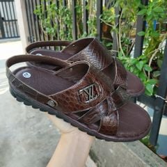 Dép sandal nam da cá sấu thật 100% [Mẫu Đẹp Không Đụng Hàng] Giá rẻ nhất toàn quốc!