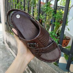 Dép sandal nam da cá sấu thật 100% [Mẫu Đẹp Không Đụng Hàng] Giá rẻ nhất toàn quốc!