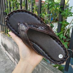 [RẺ VÔ ĐỊCH..] Dép kẹp nam da cá sấu trơn