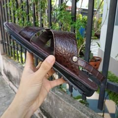 Dép sandal nam da cá sấu thật 100% [Mẫu Đẹp Không Đụng Hàng] Giá rẻ nhất toàn quốc!