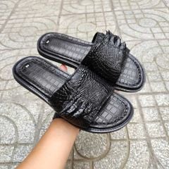 Dép ngang Móng tay cá sấu. ĐẾ CAO SU BẰNG - CHẮC CHẮN!