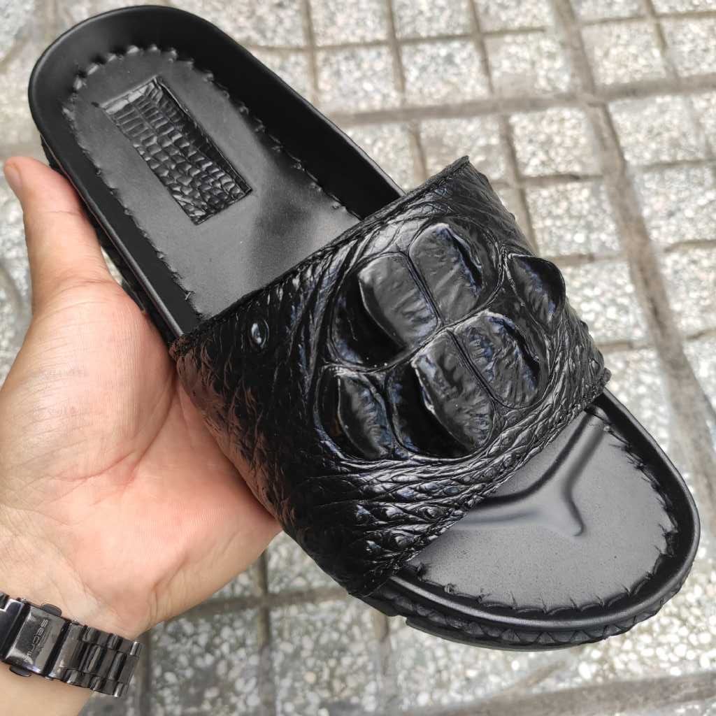 Dép đế MỚI CAO - NHẸ. Gù gai cá sấu siêu đẹp nam tính!